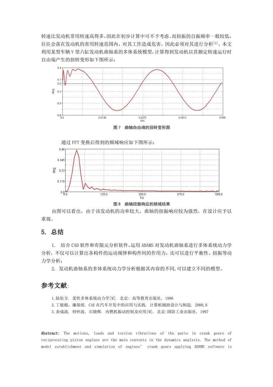 运用ADAMS进行发动机曲轴系的动力学分析_第5页