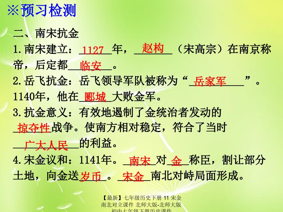 最新七年级历史下册11宋金南北对立课件北师大版北师大版初中七年级下册历史课件_第3页