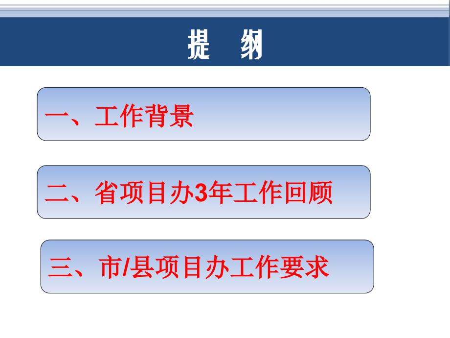 3省项目办3年工作回顾及市县项目办工作要求_第2页