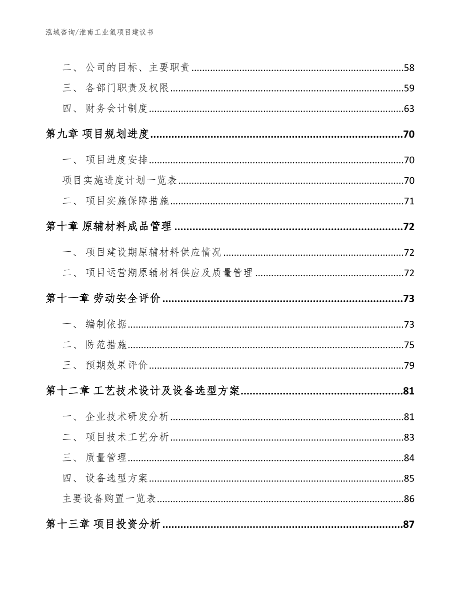 淮南工业氢项目建议书【模板】_第4页