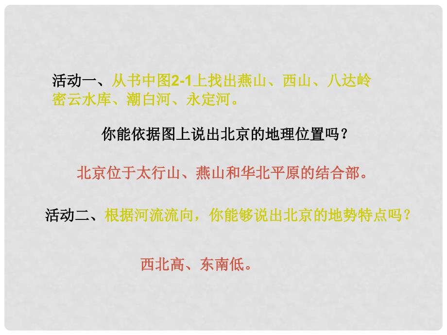 重庆市垫江八中八年级地理下册《北京》课件 湘教版_第2页