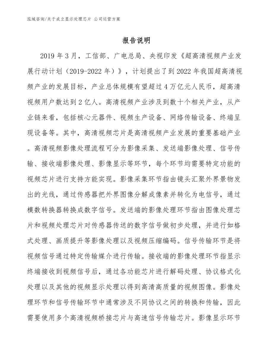 关于成立显示处理芯片 公司运营方案_第2页