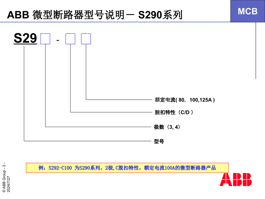 ABB微型断路器型号速查表_第3页