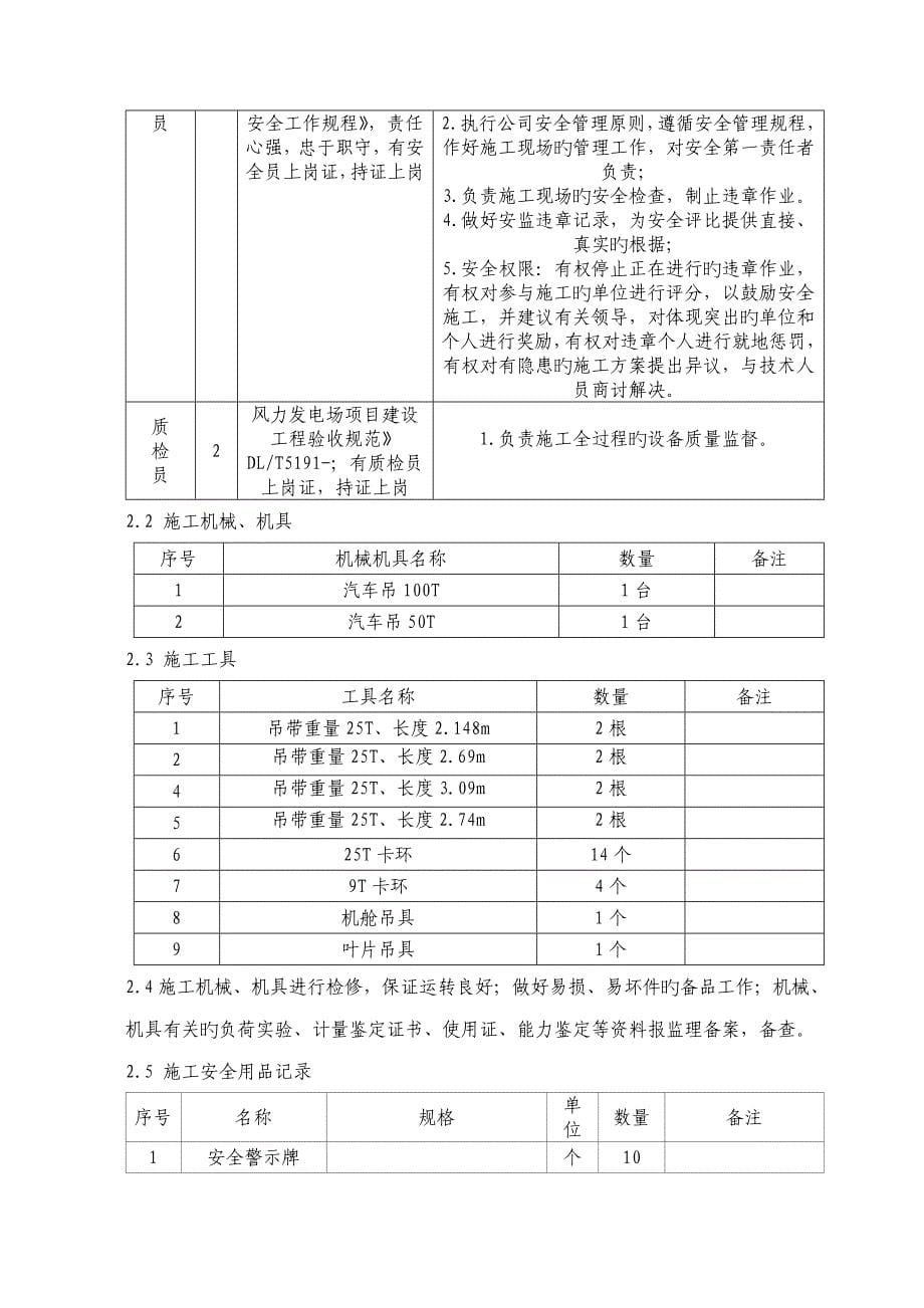 一期风机设备卸车保管作业基础指导书_第5页