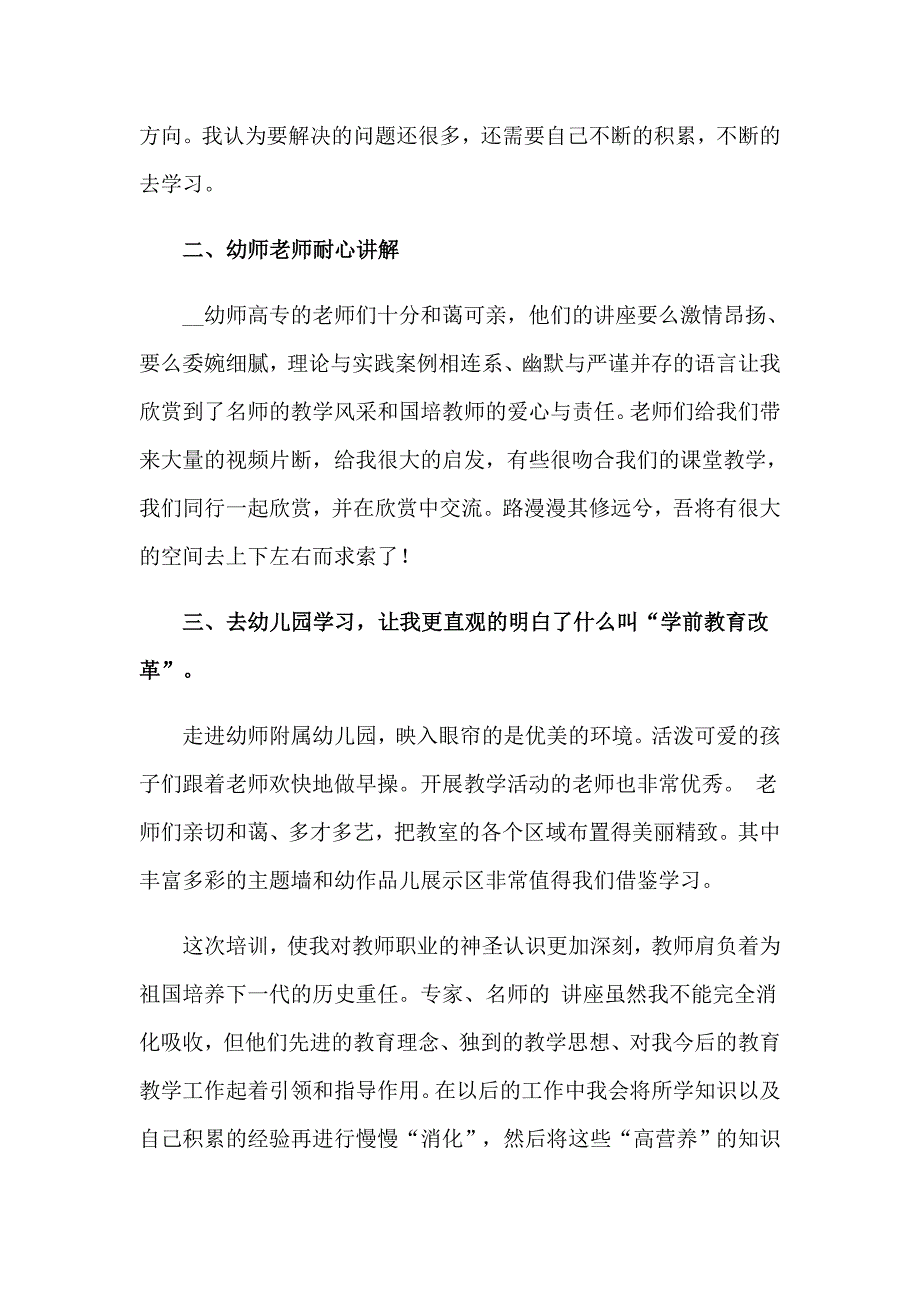 幼师自我总结13篇_第2页