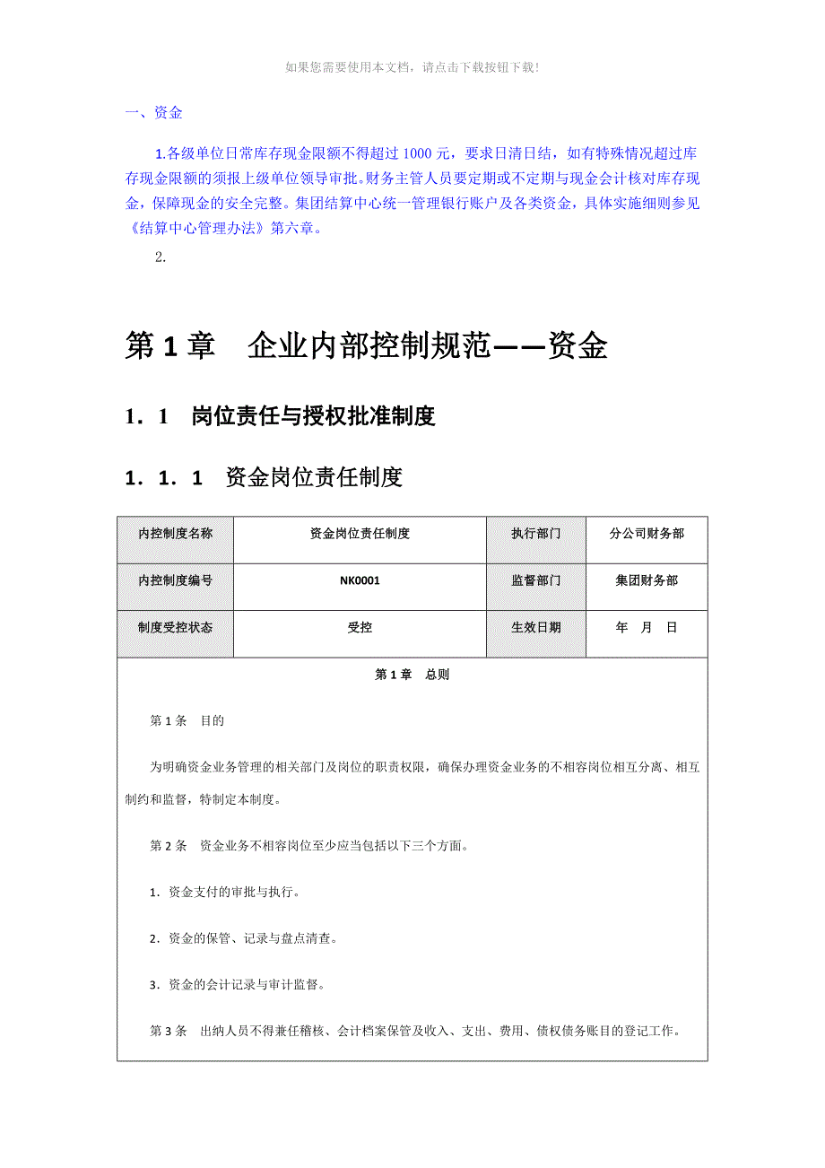 资金内控制度_第1页