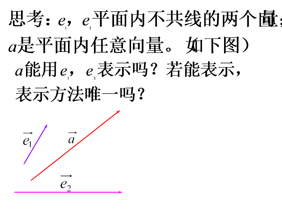 5.平面向量基本定理高一数学教案及课件新课标_第4页