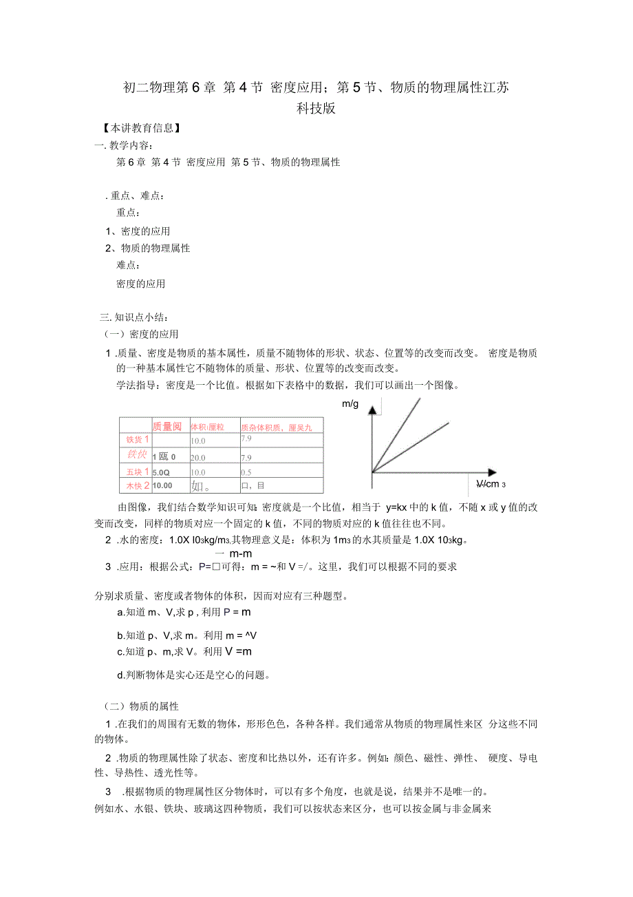 密度应用教学文档_第1页