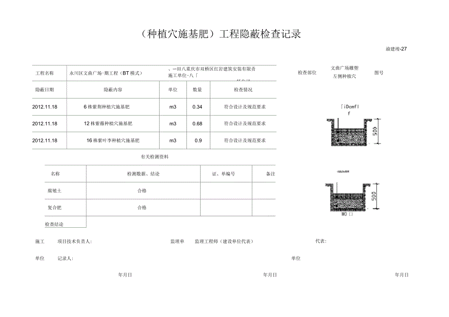 种植穴施基肥工程隐蔽检查记录_第4页