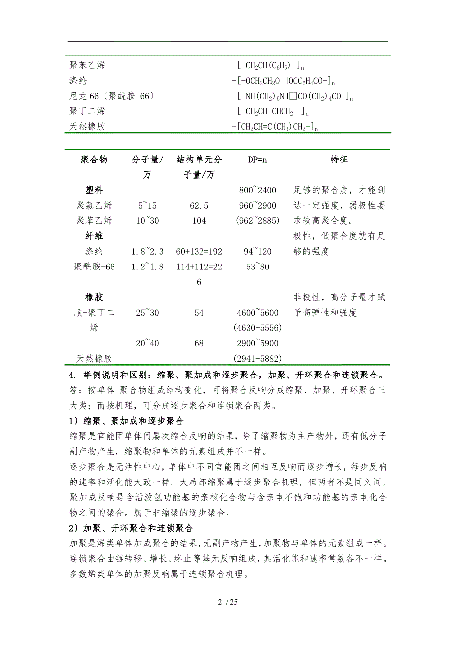 高分子化学潘祖仁答案(第五版)_第2页