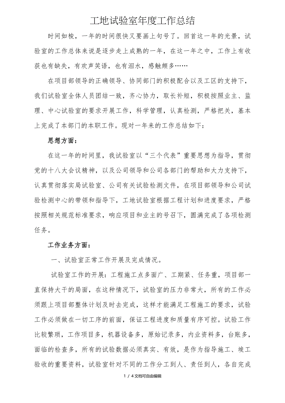 工地试验室年度总结_第1页