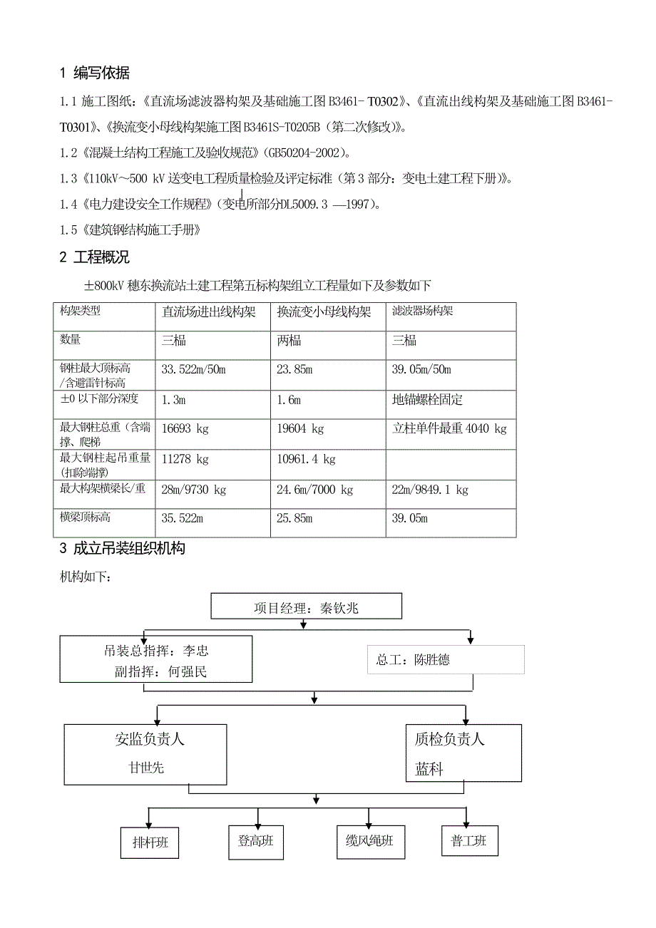 穗东换流站构架吊装方案_第2页