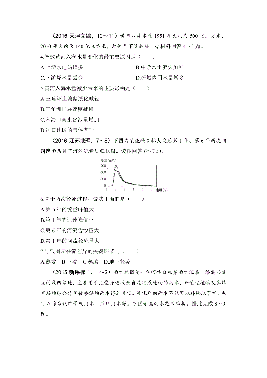 【精选】高考地理188套重组优化卷：第2部分3水圈含答案_第2页