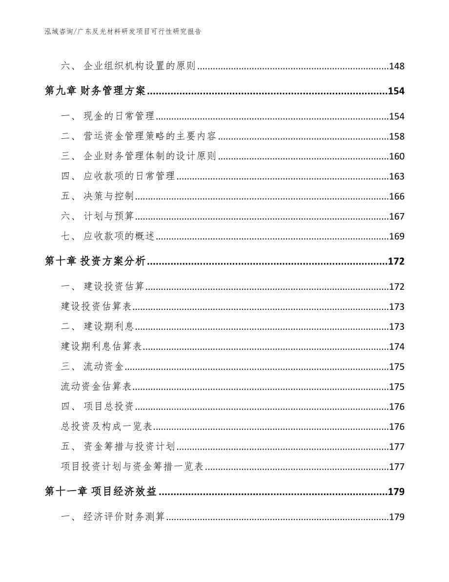 广东反光材料研发项目可行性研究报告（范文参考）_第5页