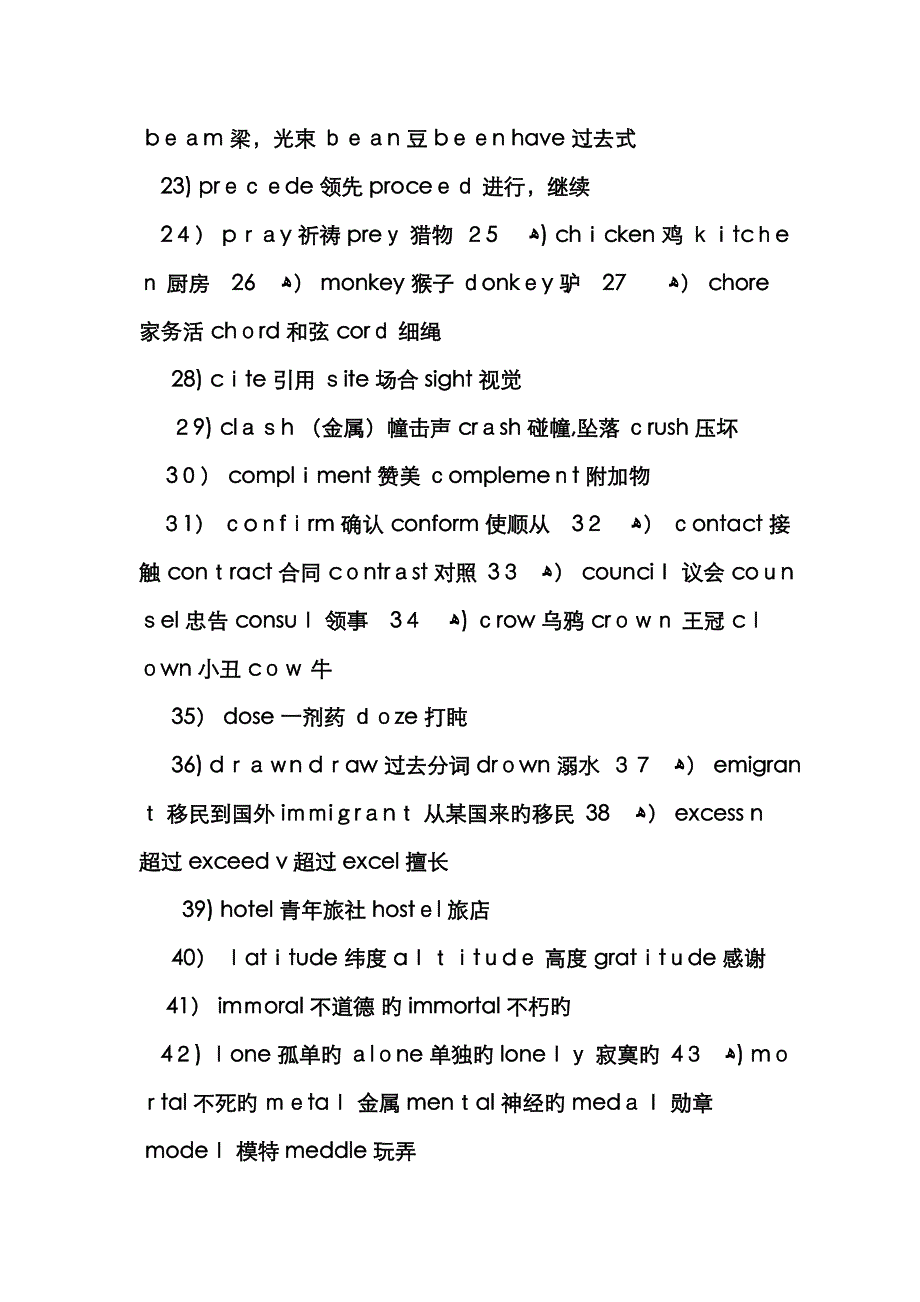 容易混淆的英文单词_第2页