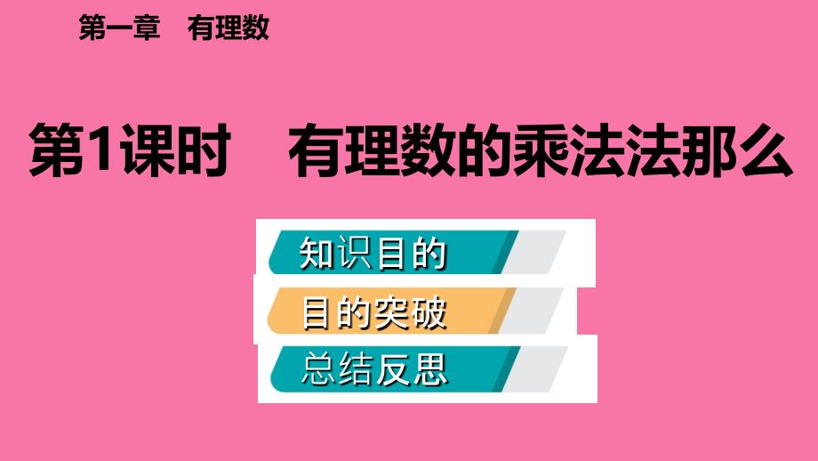 人教版七年级数学上册1.4.1有理数的乘法第1课时有理数的乘法法则听课ppt课件_第2页