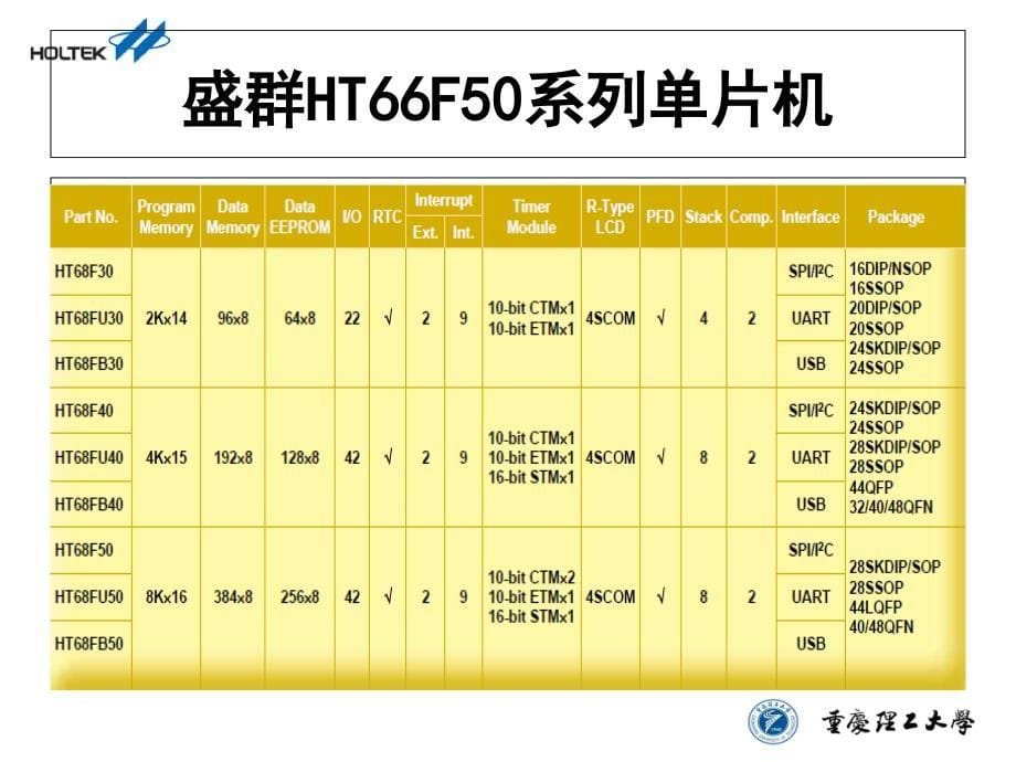 盛群单片机原理及应用ppt课件_第5页