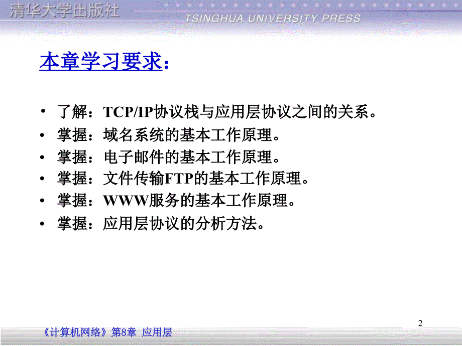 第8章计算机网络技术基础课程课件设计应用层_第2页