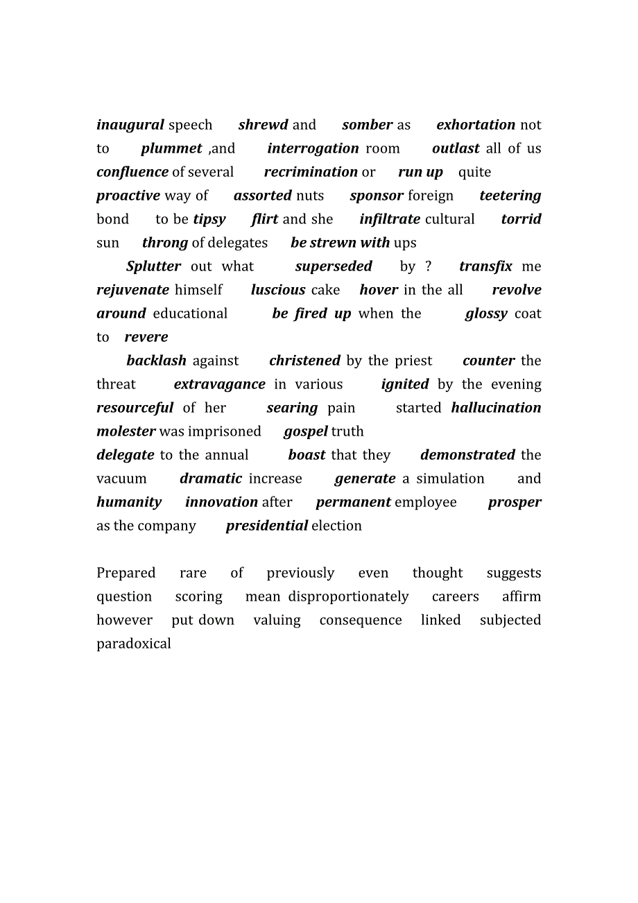 研究生英语期末考试-简约版翻译、词汇、完形_第3页