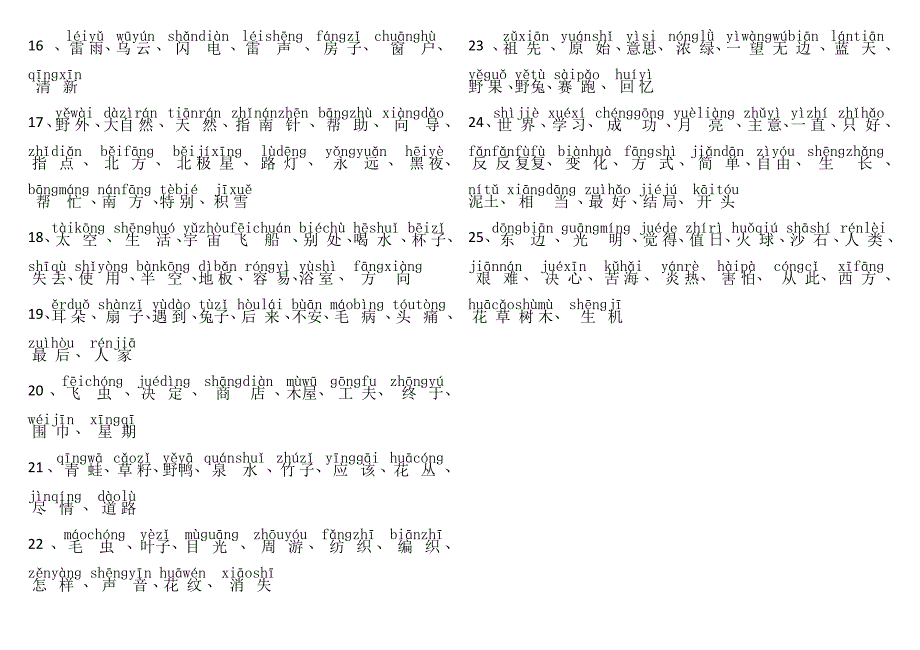 最新二年级下册语文词语表(带拼音)_第4页