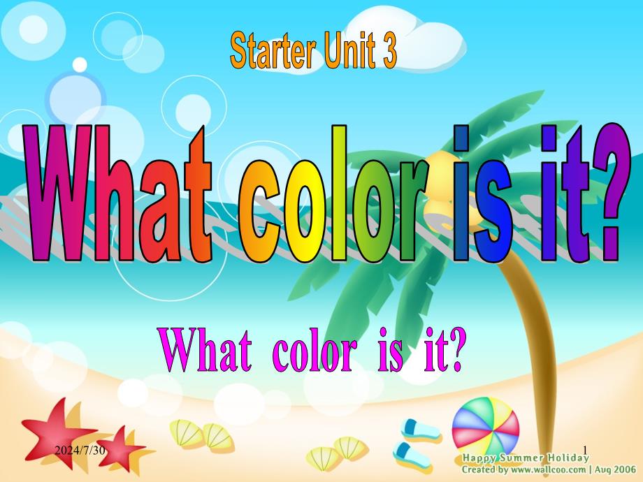 七年级上英语starterunit3Whatcolorisit增加了思维导图_第1页