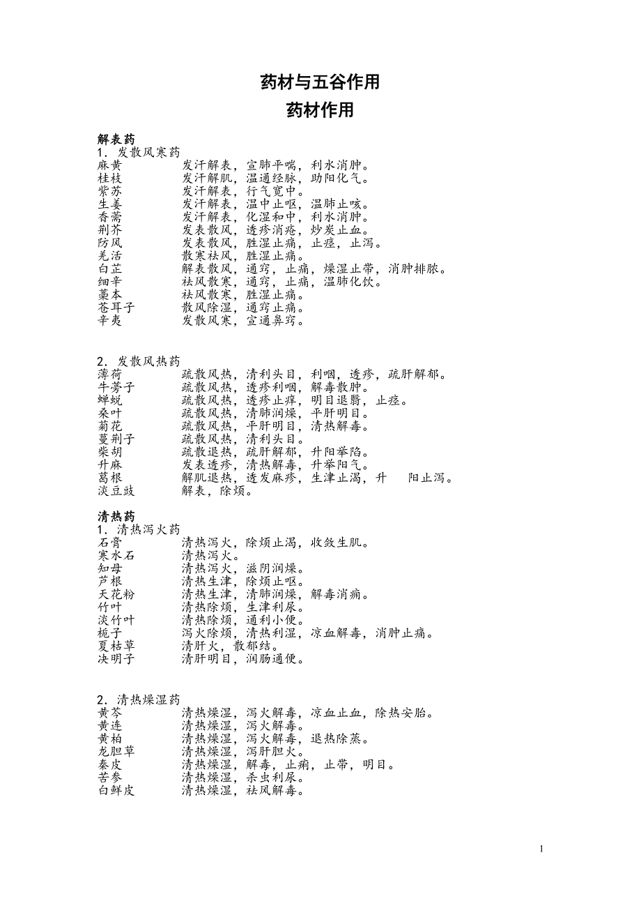 药物与五谷的作用.doc_第1页