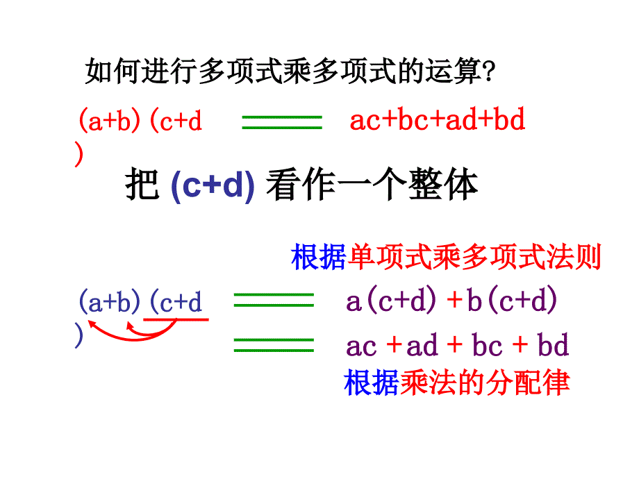 多项式乘多项式教学课件_第4页