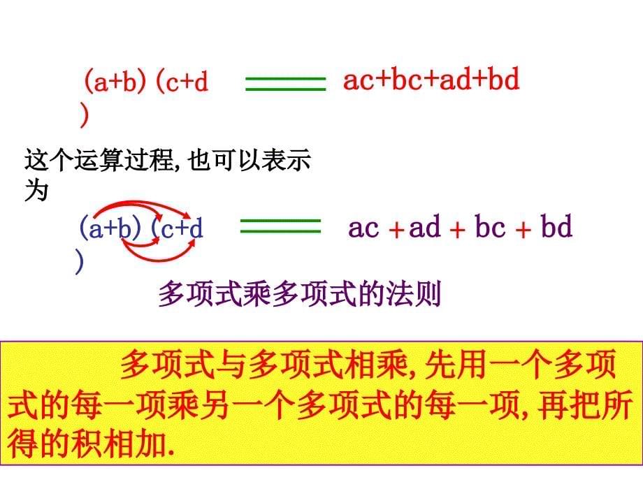 多项式乘多项式教学课件_第5页