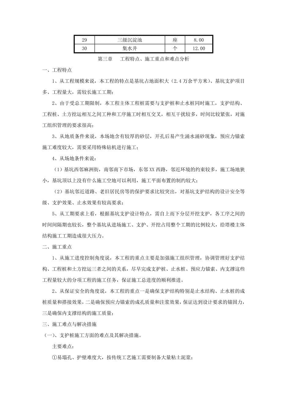 商务综合体工程基坑开挖支护工程施工组织设计_第5页