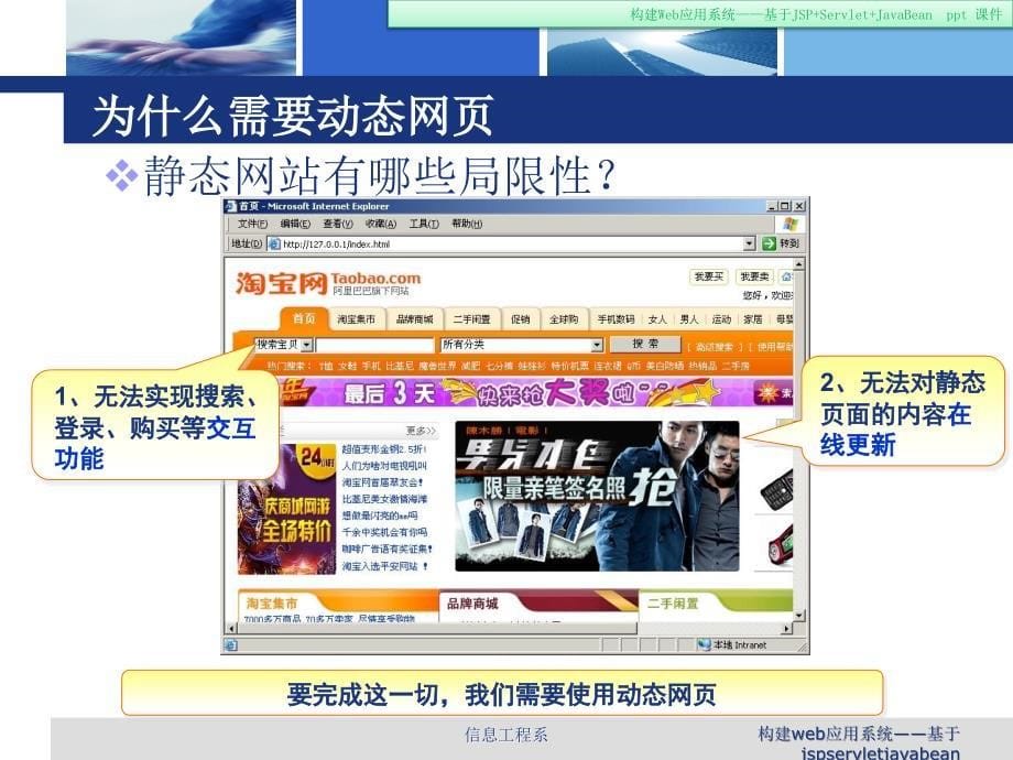 构建web应用系统基于jspservletjavabean课件_第5页