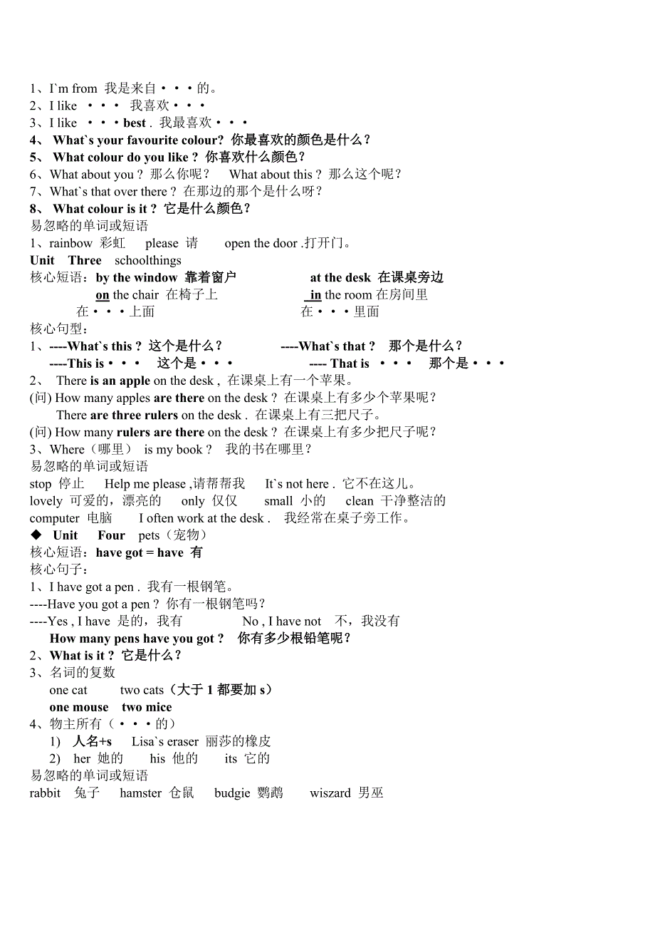 小学四年级知识点复习资料.doc_第2页