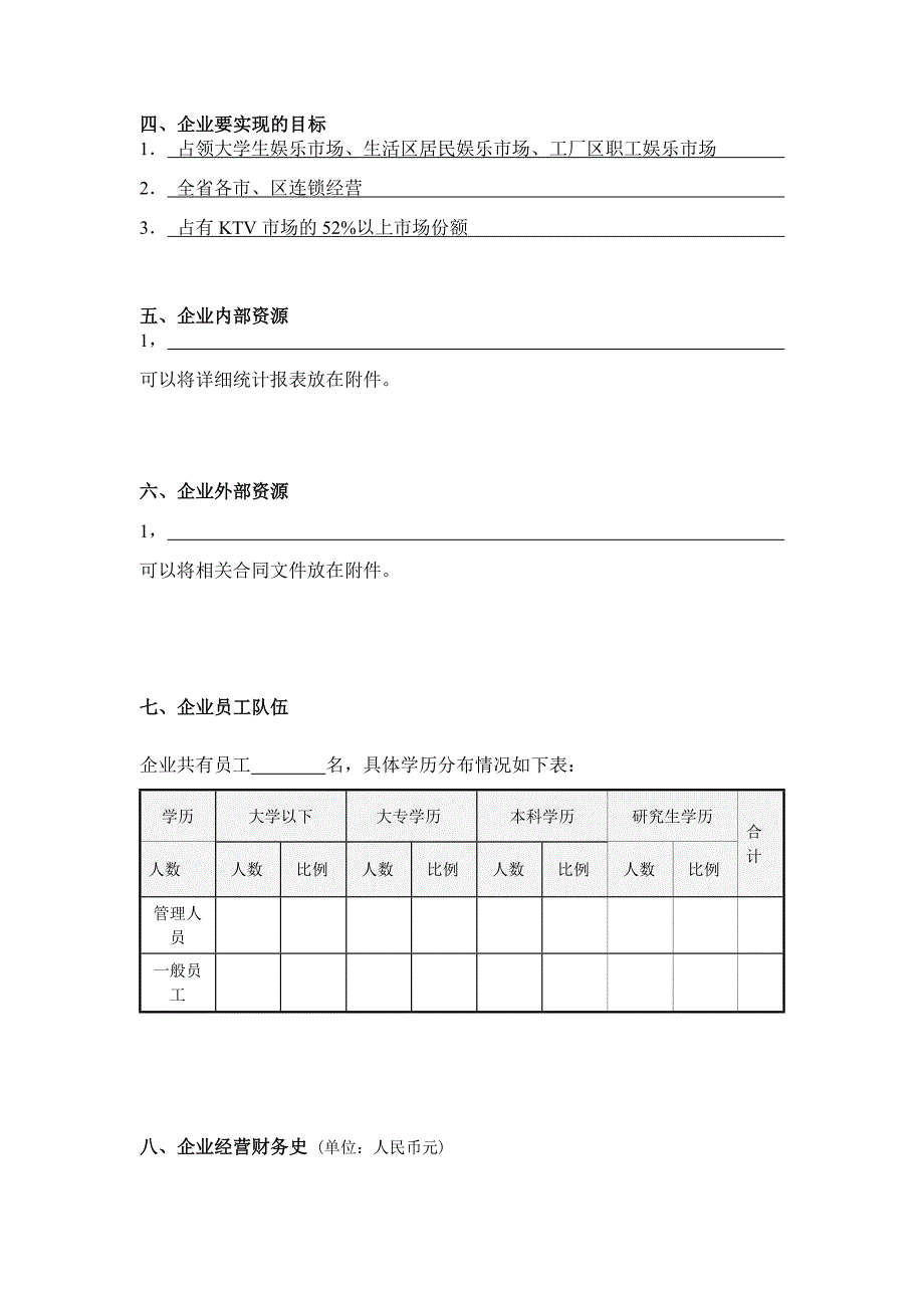 史上最完整的商业计划书模板1_第4页