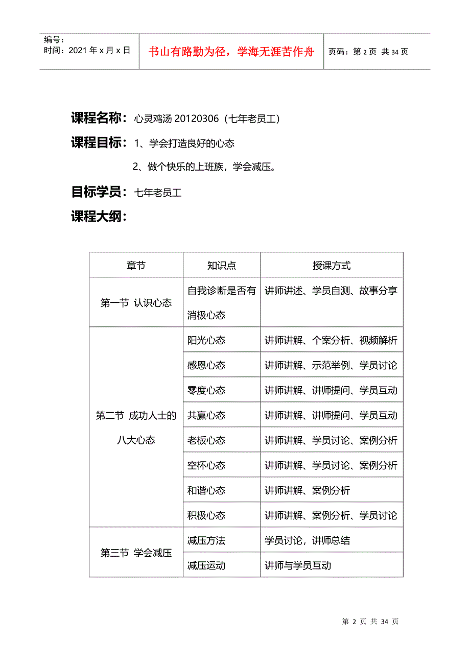 (心灵鸡汤XXXX0306(七年老员工))讲师讲义_第2页