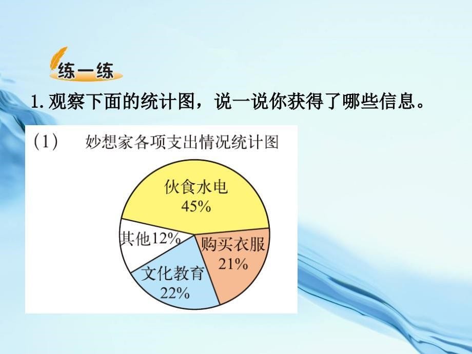 【北师大版】六年级上册数学ppt课件 第1课时 扇形统计图_第5页