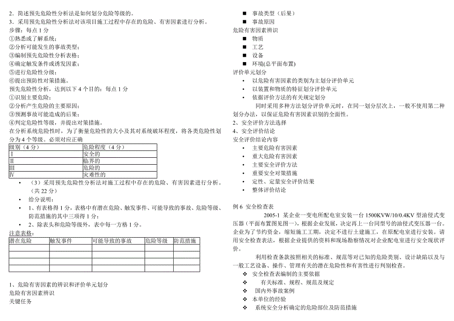 安全评价人员培训教程评分方法及答题技巧_第4页