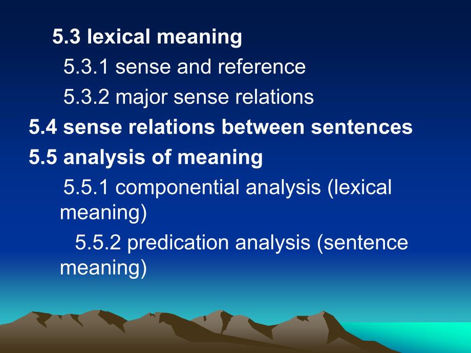 语言学课件Chapter 5 Semantics_第2页