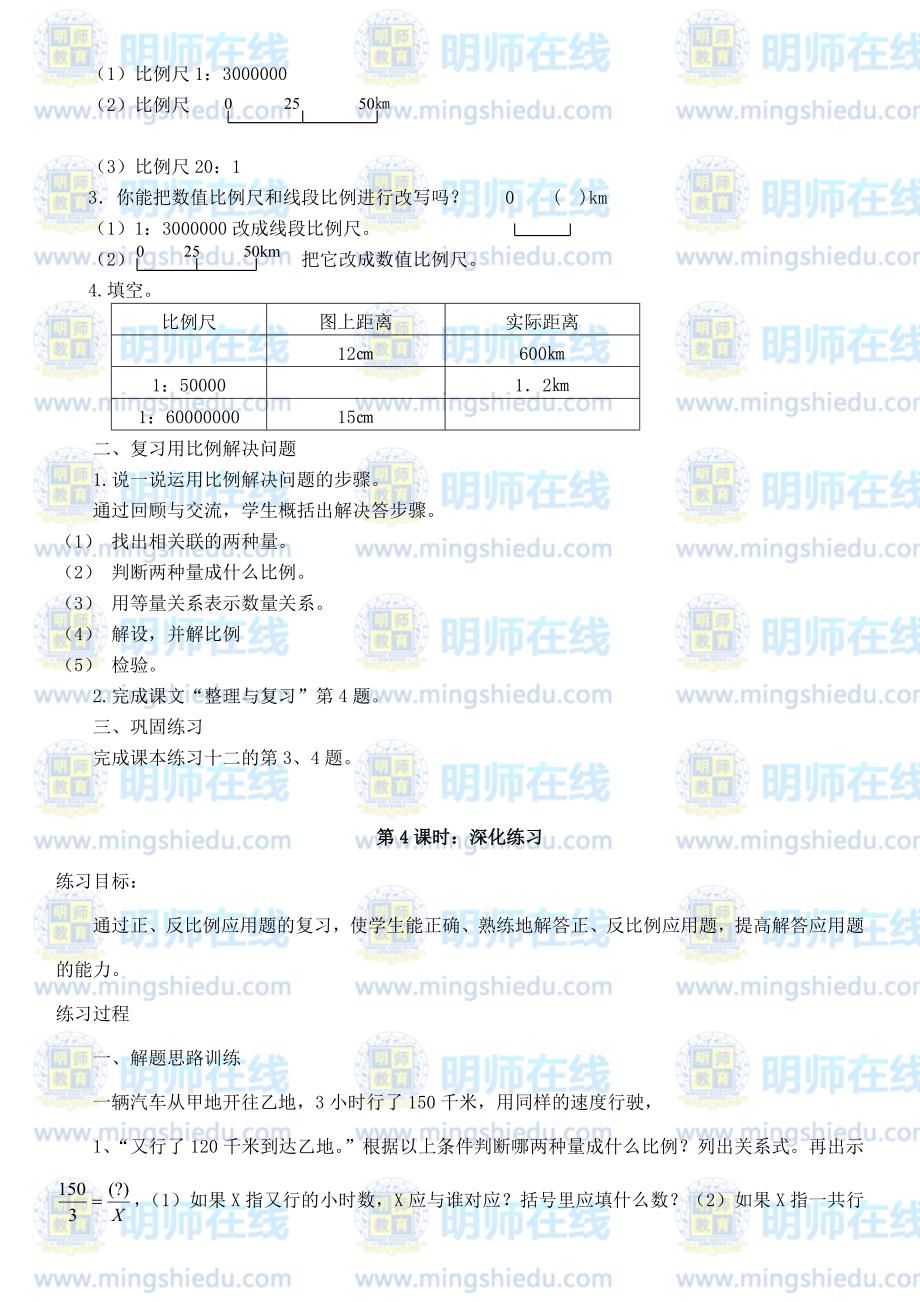 2015新六年级下册数学第六单元总复习一_第4页