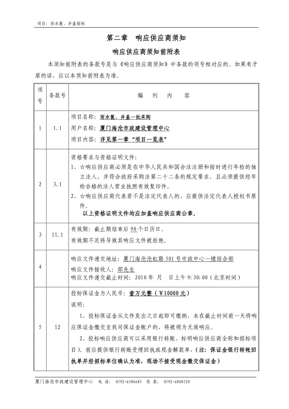 附项目一览表_第2页