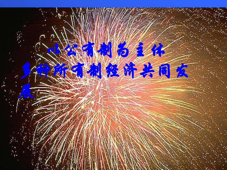 以公有制为主体、多种所有制经济共同发展_第1页