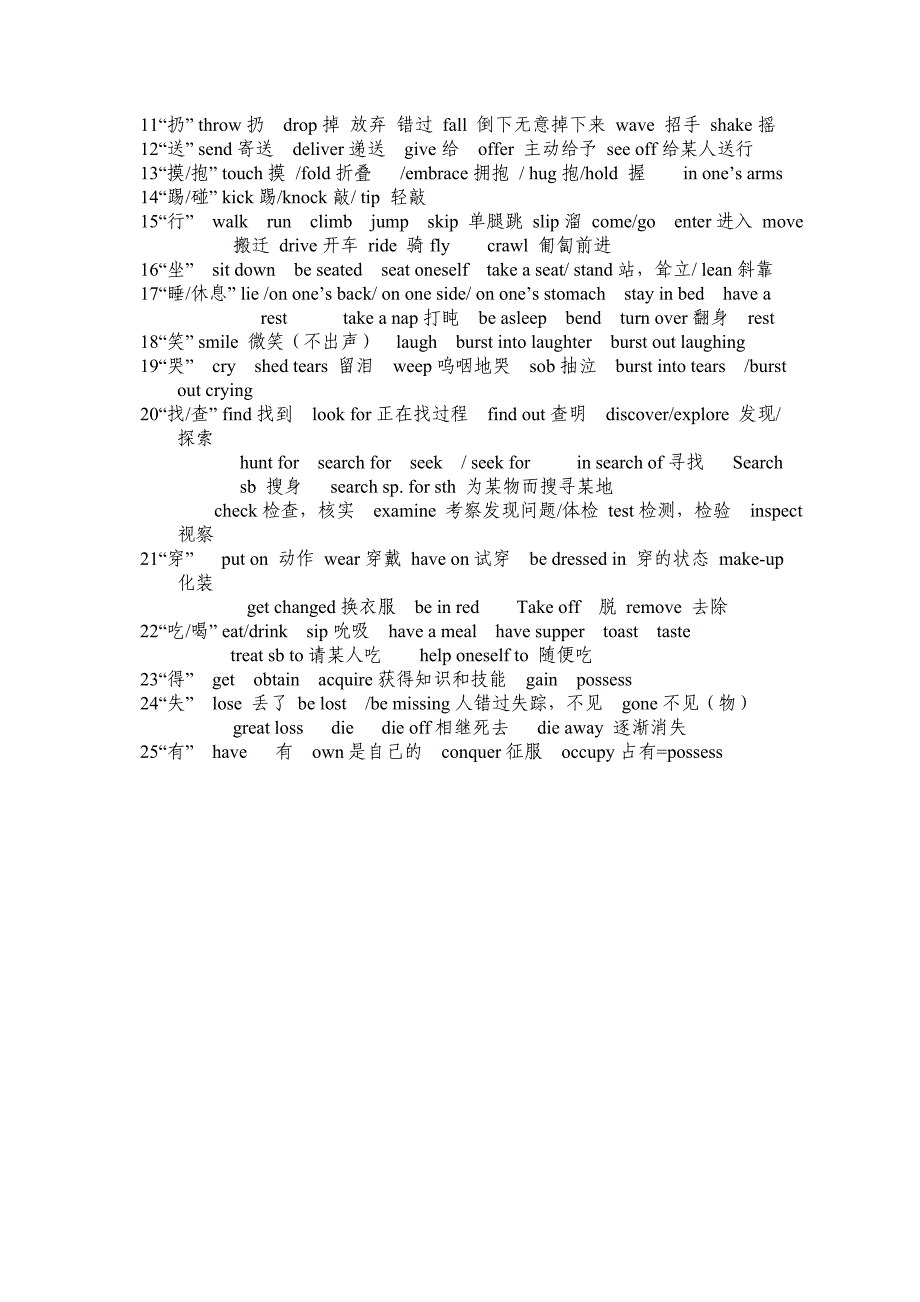 高考英语核心词汇分类梳理Word版_第2页