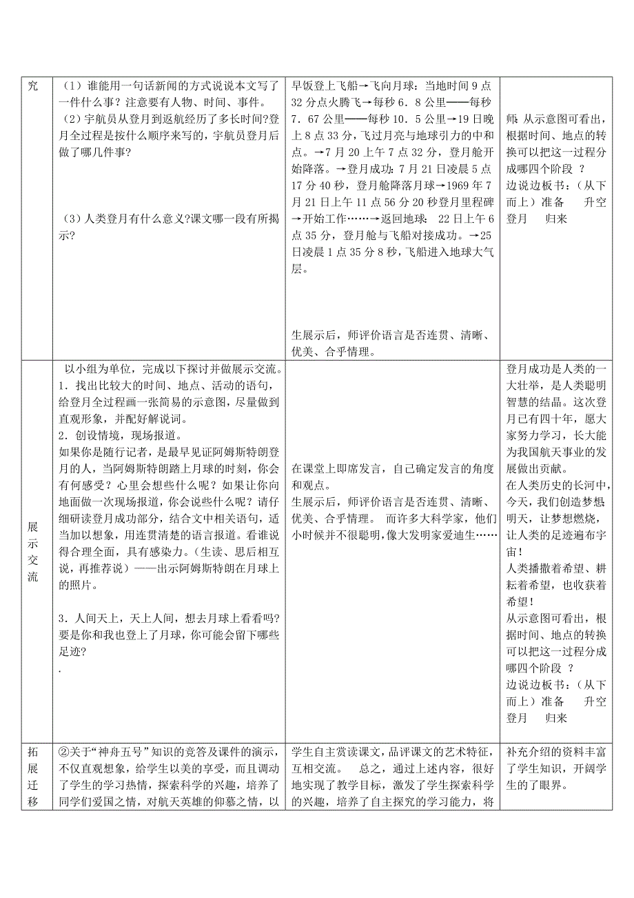 七年级语文上册第五单元月亮上的足迹学案_第3页