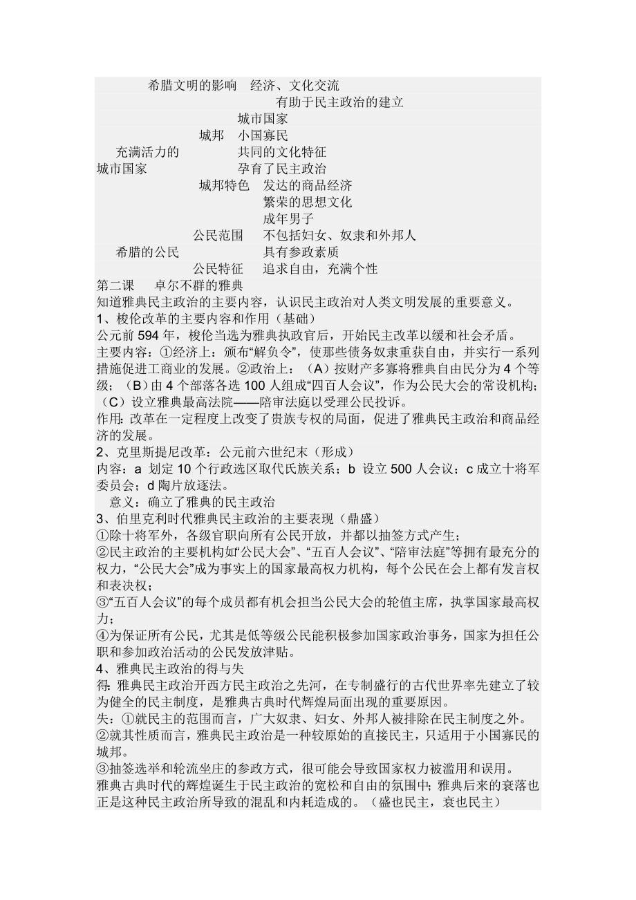 高一历史上复习资料_第4页