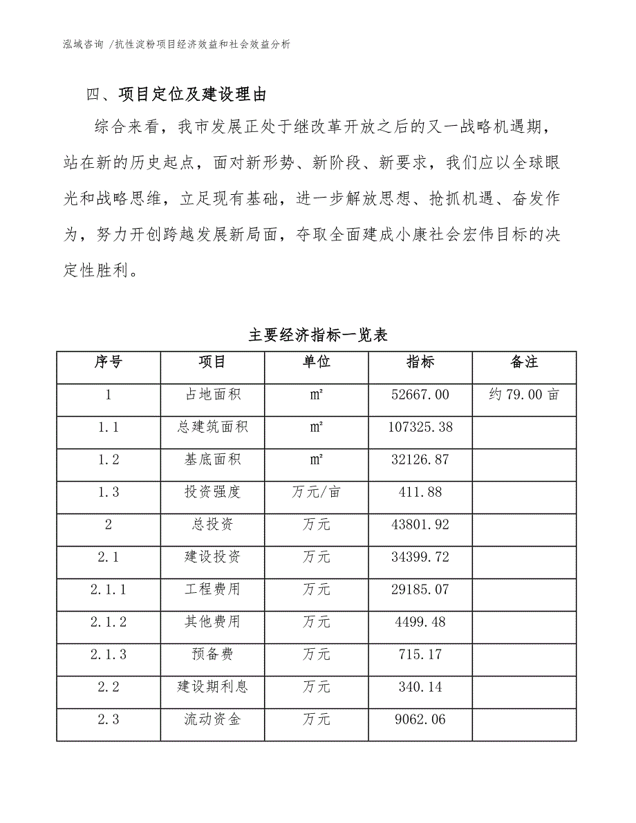 抗性淀粉项目经济效益和社会效益分析（模板范文）_第5页