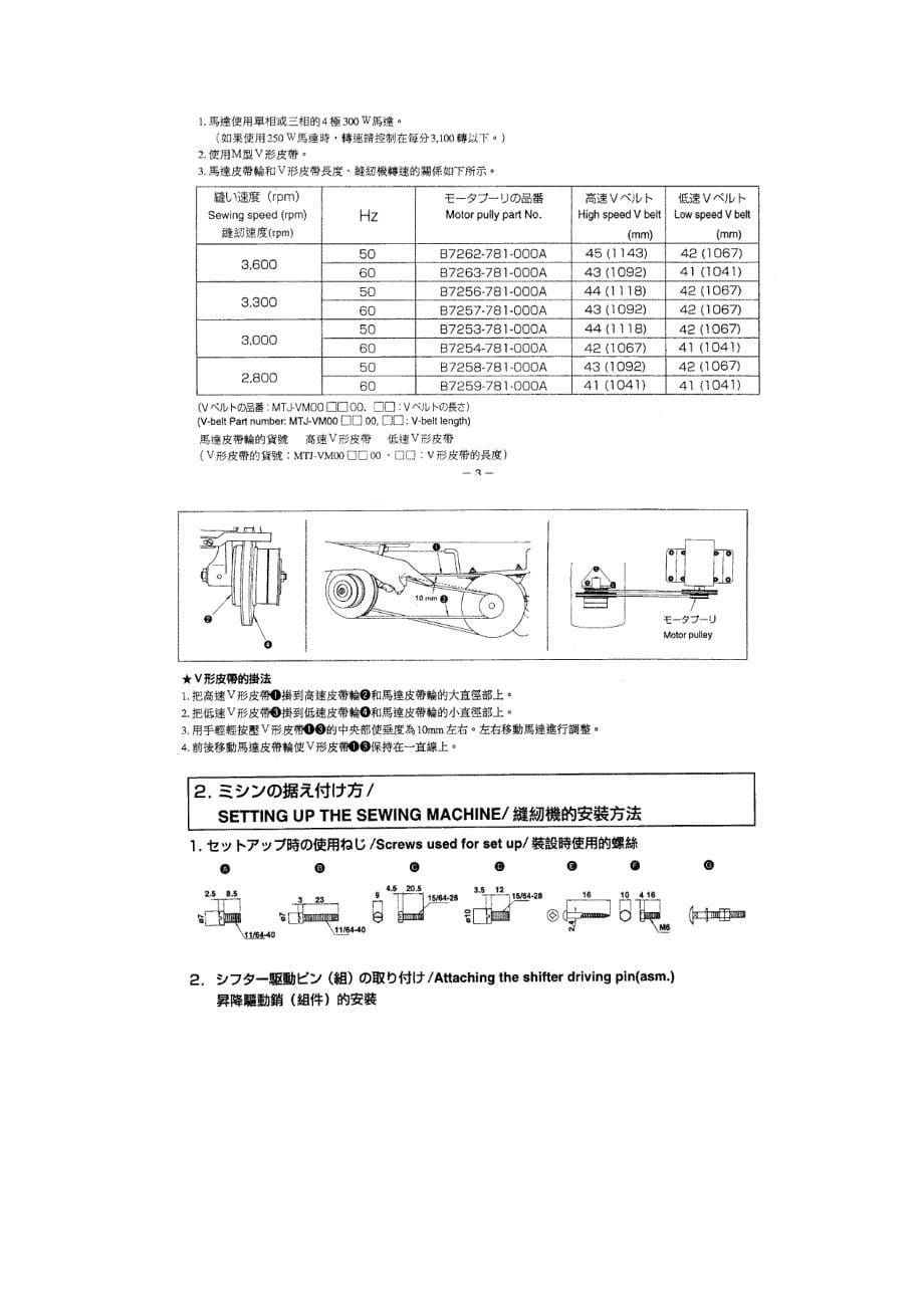 重机系列平头锁眼机说明书_第5页