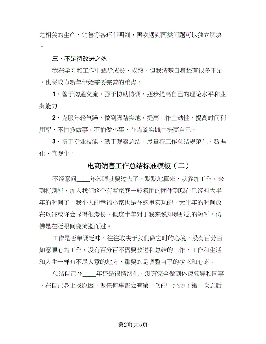 电商销售工作总结标准模板（三篇）.doc_第2页