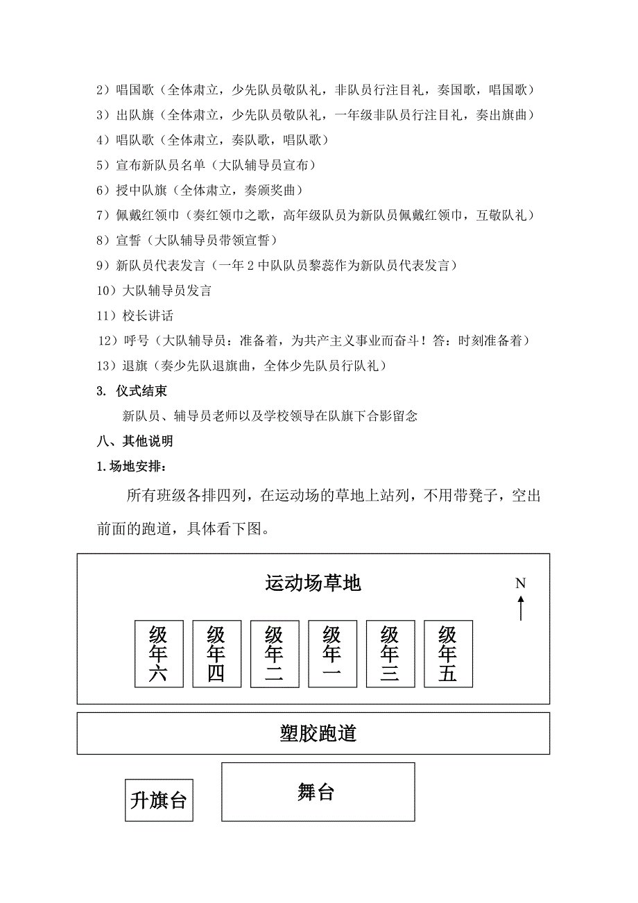 小学一年级新生入队仪式方案_第3页