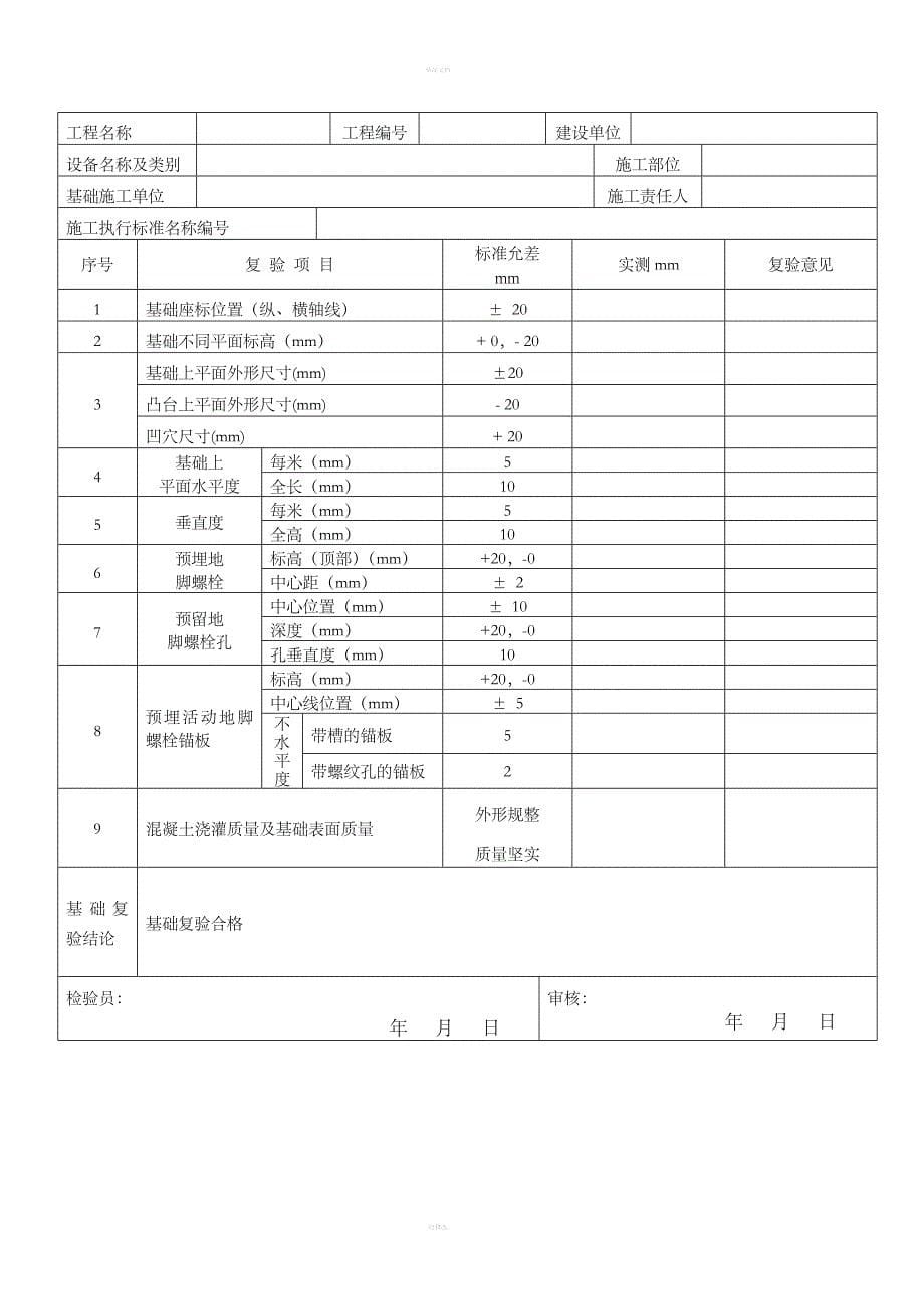 压力容器安装质量证明书_第5页