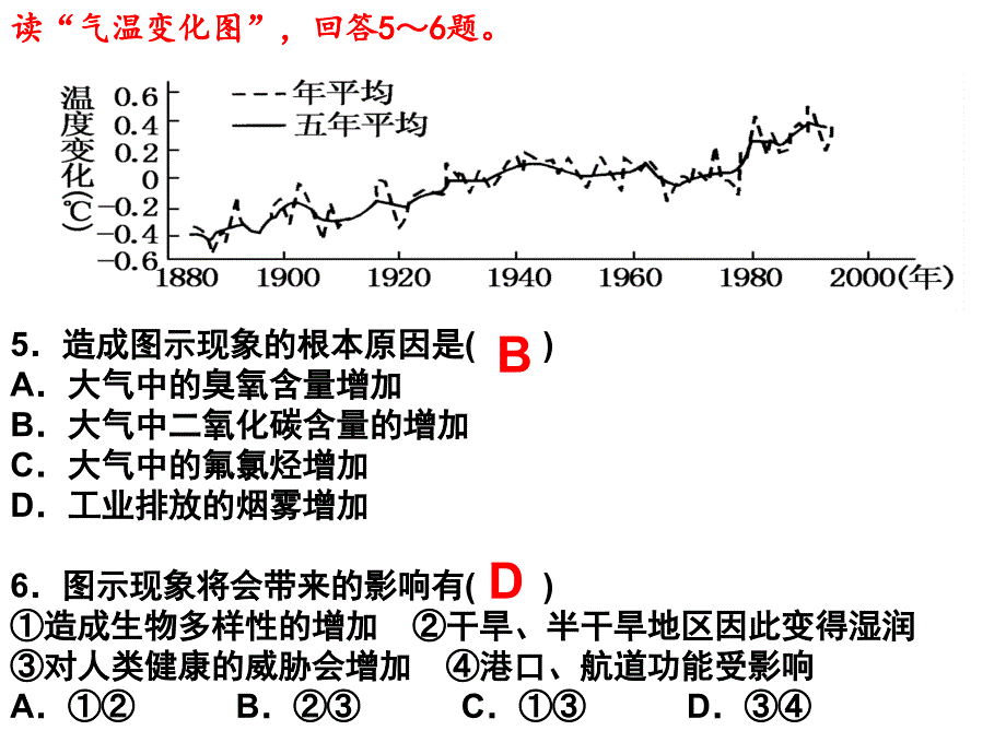 4.1人类面临的主要问题--中图版x解析_第3页