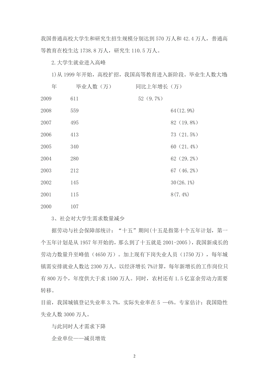 当今我国的就业形势分析.docx_第2页