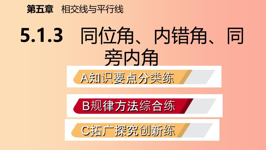 2019年春七年级数学下册第五章相交线与平行线5.1相交线5.1.3同位角内错角同旁内角课件-新人教版.ppt_第2页